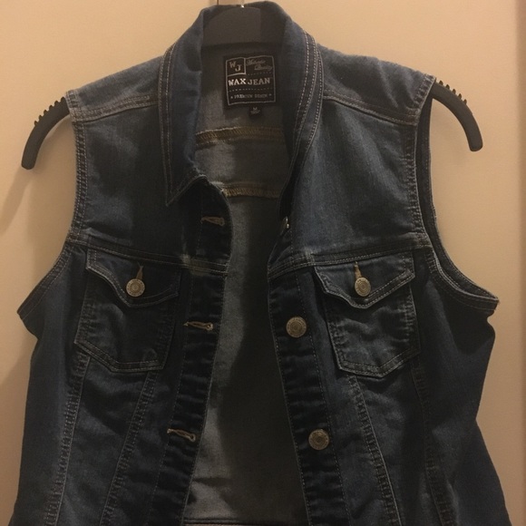 Jean Jacket Denim Vest - Picture 1 of 2